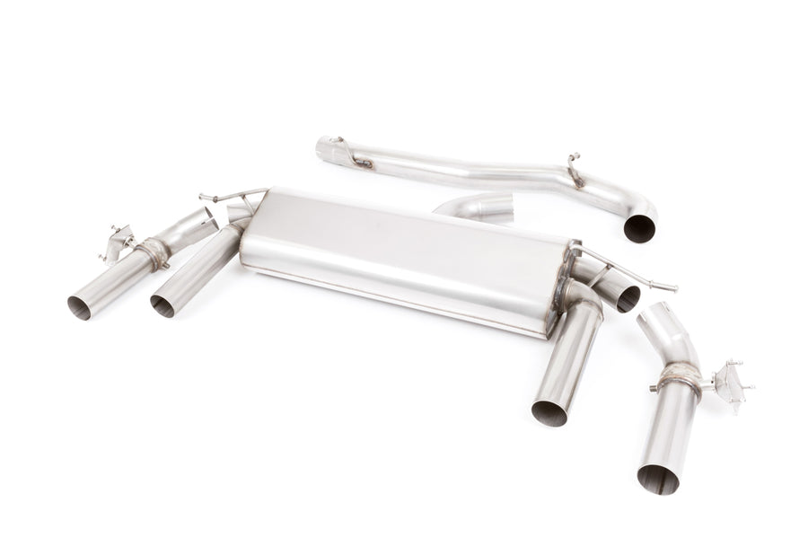 Milltek cat-back udstødning til Seat Ateca Cupra 300 4Drive, ikke-resoneret, tips i kulfiber