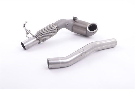 Milltek Downpipe Skoda Octavia vRS 2.0 TSI 245PS Hatch & Estate (manual and DSG-auto, Non-OPF/GPF & Post Facelift) 2018 to 2019