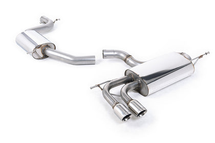 Milltek cat-back udstødning til Volkswagen Scirocco GT 2.0 TSi 200PS, resoneret