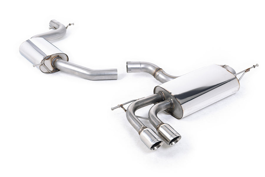 Milltek cat-back udstødning til Volkswagen Scirocco GT 2.0 TSi 200PS, resoneret