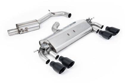 Milltek cat-back udstødning til Volkswagen Golf MK7 R 2.0 TSI 300PS, resoneret, sorte tips – billede 5