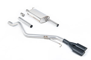 Milltek cat-back udstødning til Volkswagen Transporter \ Caravelle T6 LWB 150PS & 204PS 2.0-liter TSI (Petrol) 2WD, sorte tips – billede 2