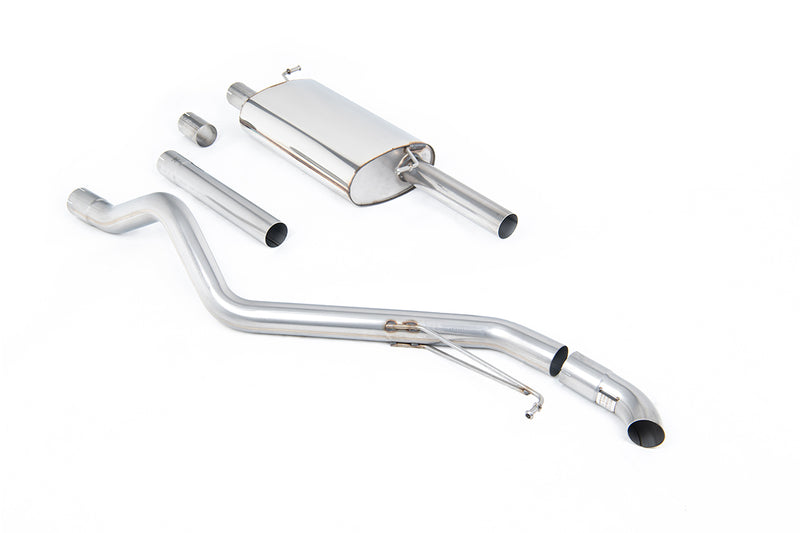 Milltek cat-back udstødning til Volkswagen Transporter \ Caravelle T6 LWB 150PS & 204PS 2.0-liter TSI (Petrol) 2WD, Road+