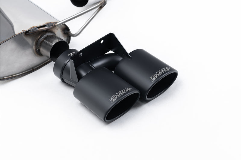 Milltek cat-back udstødning til Volkswagen Golf Mk7.5 R Stationcar / Variant 2.0 TSI 310PS, ikke-resoneret, sorte tips – billede 2