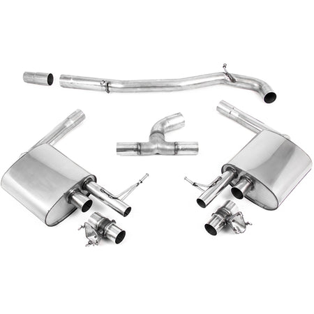 Milltek Cat-back udstødningssystem i rustfrit stål til Volkswagen Arteon 2.0TSI 280PS 4Motion, inklusive bagpotter, mellem- og t