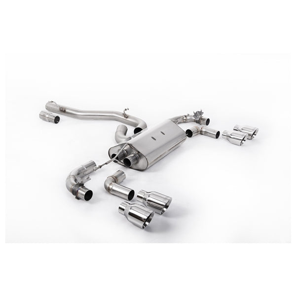Milltek Cat-back Volkswagen Golf Mk7.5 R 2.0 TSI 300PS (Non-GPF Equipped Models Only) - 80mm Race Systems