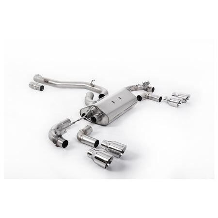 Milltek Cat-back Volkswagen Golf Mk7.5 R 2.0 TSI 300PS (Non-GPF Equipped Models Only) - 80mm Race Systems