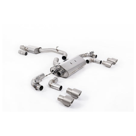 Milltek Cat-back Volkswagen Golf Mk7.5 R 2.0 TSI 300PS (Non-GPF Equipped Models Only) - 80mm Race Systems