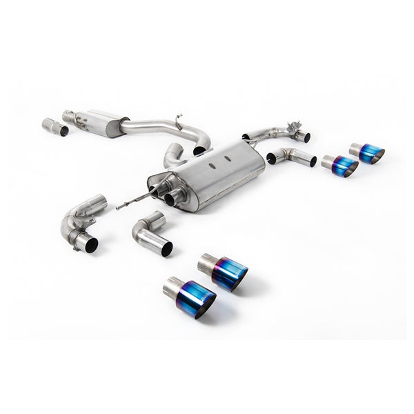 Milltek Cat-back Volkswagen Golf Mk7.5 R 2.0 TSI 300PS (Non-GPF Equipped Models Only) - 80mm Race Systems