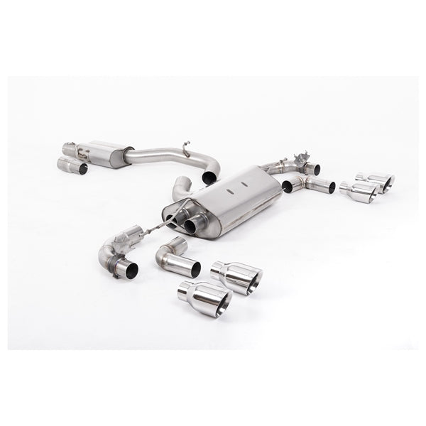 Milltek Cat-back Volkswagen Golf Mk7.5 R 2.0 TSI 300PS (GPF Equipped Models Only) - 80mm Race Systems