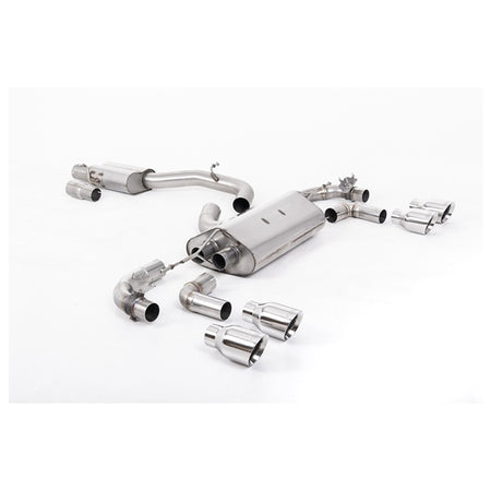 Milltek Cat-back Volkswagen Golf Mk7.5 R 2.0 TSI 300PS (Non-GPF Equipped Models Only) - 80mm Race Systems