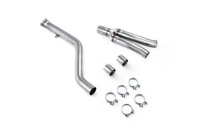 Scorpion GPF delete-rør til Toyota Supra A90 3.0T, set ovenfra