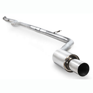 Scorpion cat-back udstødning til Toyota Supra A90 3.0T, set skråt bagfra