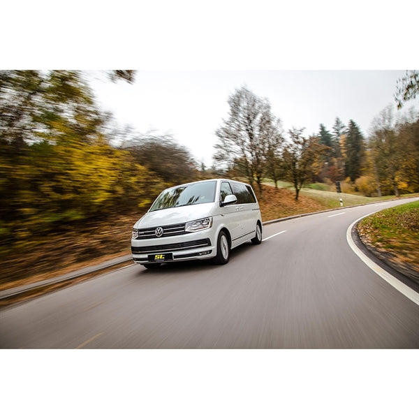 ST X Gevindundervogn til VW T5 med justerbare fjedre og støddæmpere i gul og sort design