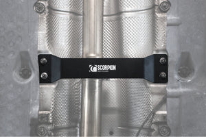 Scorpion monteringsdel til VW Golf MK6 GTI/GTD og Scirocco R, set nedefra