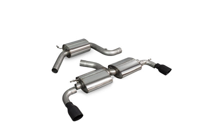 Scorpion cat-back udstødning til VW MK6 Golf GTI – resoneret, Daytona Ceramic, kit_top