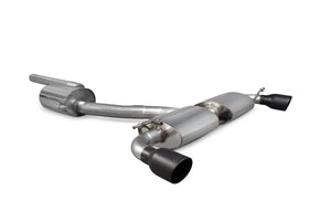 Scorpion cat-back udstødning til VW Scirocco R – resoneret, Daytona Ceramic, set skråt bagfra