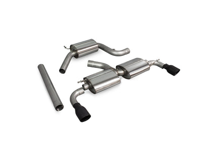 Scorpion cat-back udstødning til VW Scirocco R – resoneret, Daytona Ceramic, kit_top