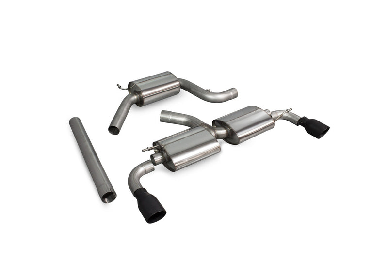 Scorpion cat-back udstødning til VW Scirocco R – resoneret, Daytona Ceramic, kit_top