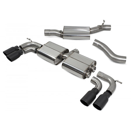 Scorpion Resonated Cat-Back System With Electronic No Valves - VW MK7 Golf R (Pre Facelift) - Daytona Ceramic