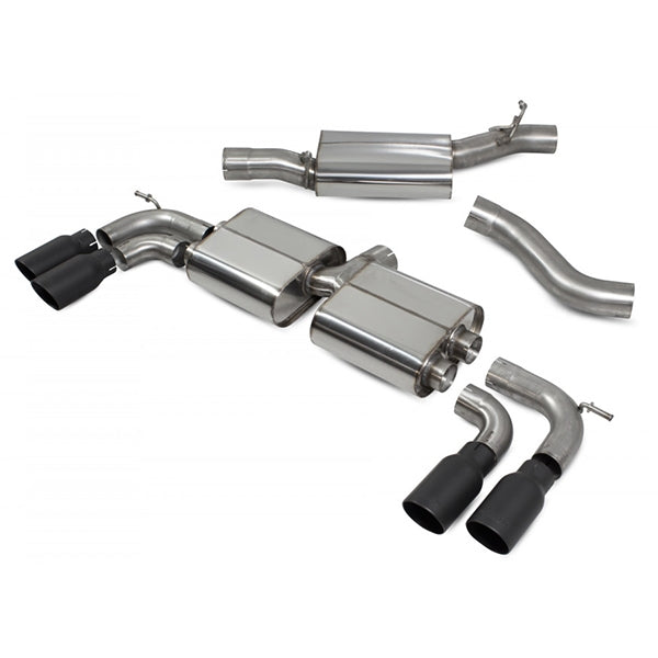 Scorpion Resonated Cat-Back System With Electronic No Valves - VW MK7 Golf R (Pre Facelift) - Daytona Ceramic