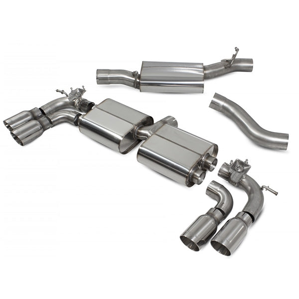Scorpion Resonated Cat-Back System With Electronic Valves - VW MK7 Golf R (Pre Facelift) - Daytona