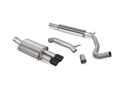 Scorpion cat-back udstødning til VW Polo GTI – resoneret, Daytona Ceramic, kit_top