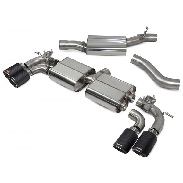 Scorpion Resonated Cat/GPF Back System & Electronic Valves - VW MK7.5 Golf R - Ascari