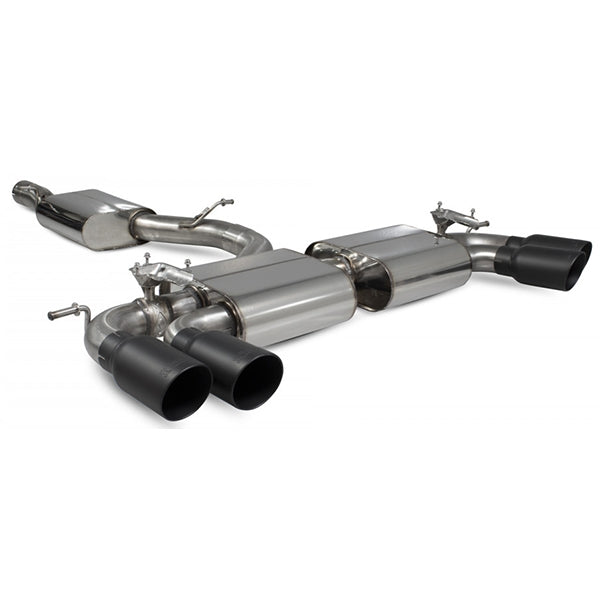 Scorpion Resonated Cat/GPF Back System & Electronic Valves - VW MK7.5 Golf R - Daytona Ceramic
