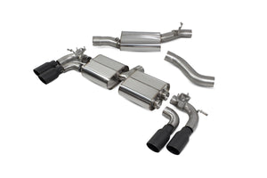 Scorpion GPF-back udstødning til VW MK7.5 Golf R med ventiler, Daytona Ceramic, kit_top