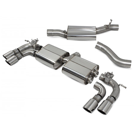Scorpion Resonated Cat/GPF Back System & Electronic Valves - VW MK7.5 Golf R - Monaco