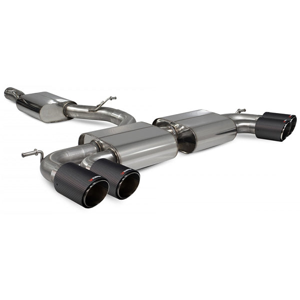 Scorpion Resonated Cat/GPF Back System Non Valved - VW MK7.5 Golf R - Ascari