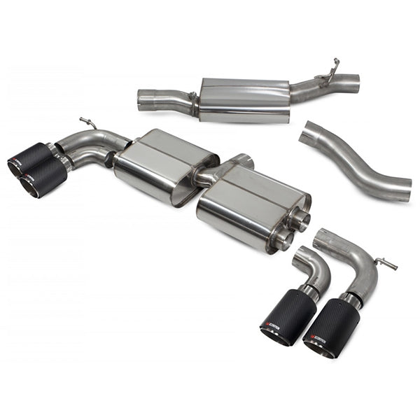 Scorpion Resonated Cat/GPF Back System Non Valved - VW MK7.5 Golf R - Ascari