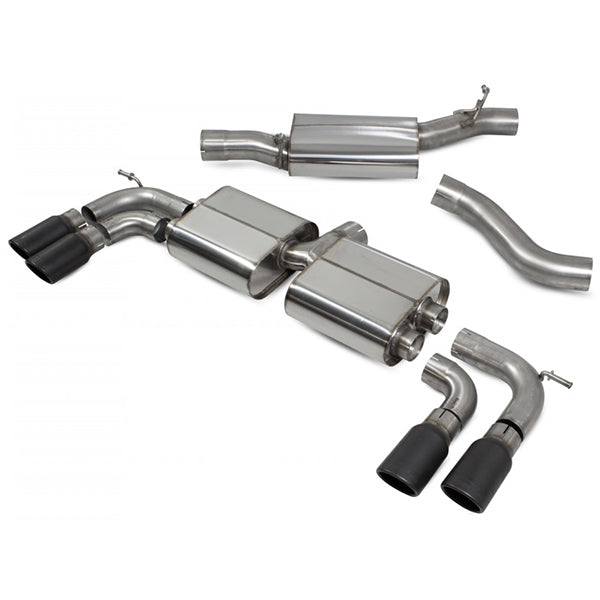 Scorpion Resonated Cat/GPF Back System Non Valved - VW MK7.5 Golf R - Monaco Ceramic