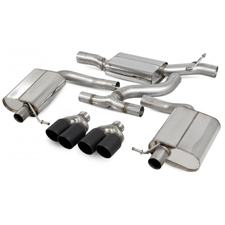Scorpion Resonated Cat-Back System - VW MK7.5 Golf Estate R - Daytona (Quad) Ceramic