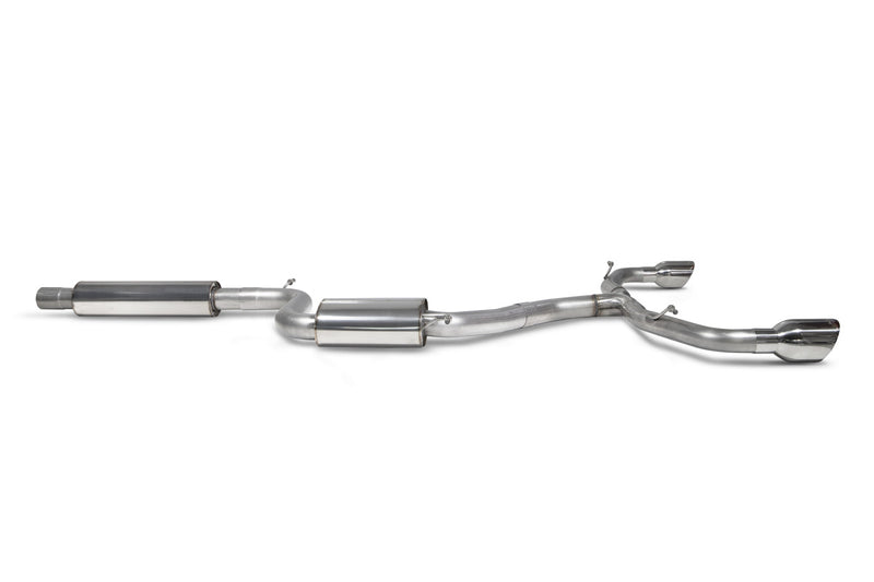 Scorpion GPF-back udstødning til VW MK8 Golf GTI – resoneret, Daytona, set fra siden
