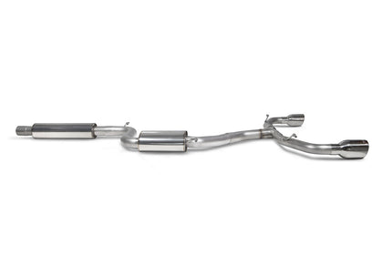Scorpion GPF-back udstødning til VW MK8 Golf GTI – resoneret, Indy, set fra siden