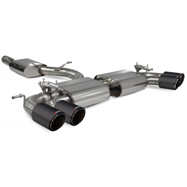 Scorpion Resonated Cat/GPF Back System & Electronic Valves - VW MK8 Golf R - Ascari