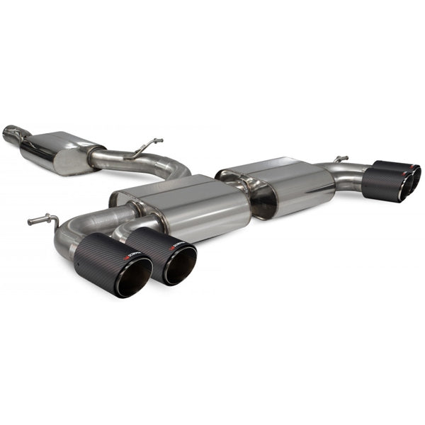 Scorpion Resonated Cat/GPF Back System & Non Valved - VW MK8 Golf R - Ascari