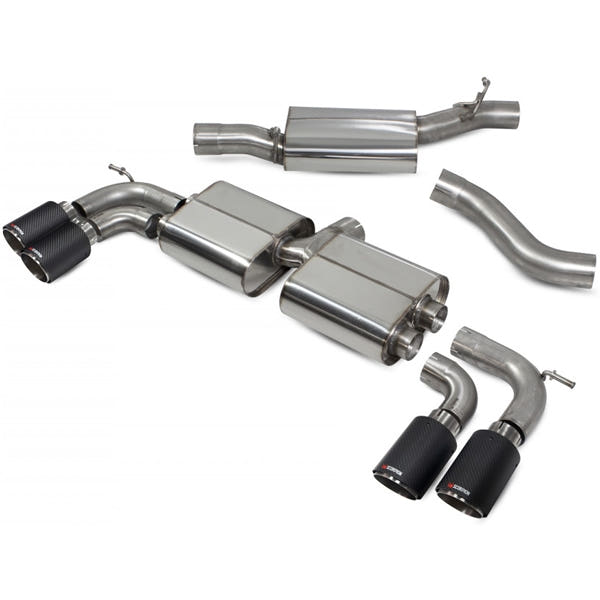 Scorpion Resonated Cat/GPF Back System & Non Valved - VW MK8 Golf R - Ascari
