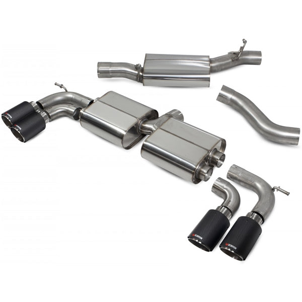 Scorpion Resonated Cat/GPF Back System & Non Valved - VW MK8 Golf R - Ascari