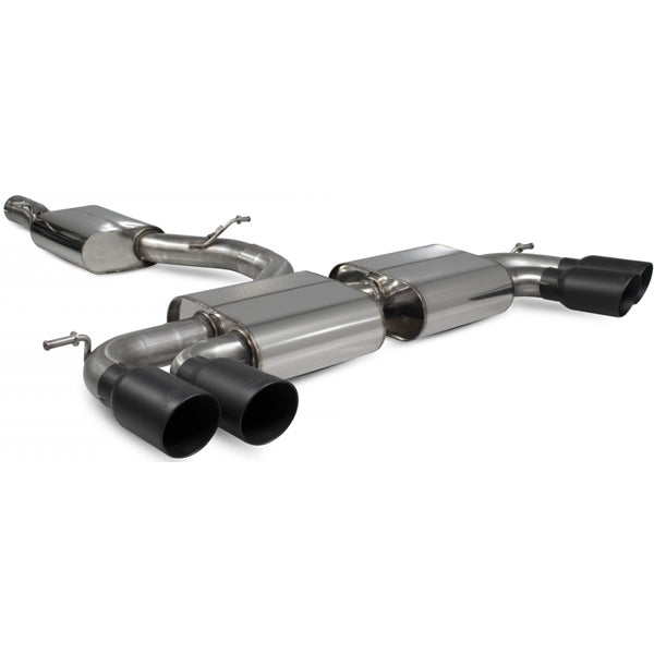 Scorpion Resonated Cat/GPF Back System & Non Valved - VW MK8 Golf R - Daytona Ceramic