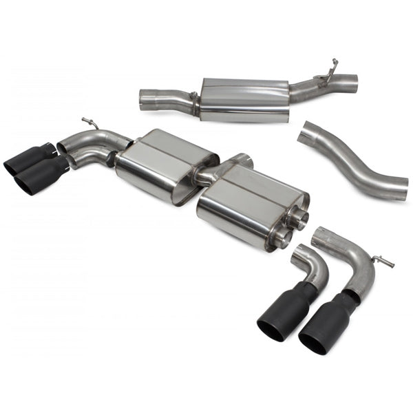 Scorpion Resonated Cat/GPF Back System & Non Valved - VW MK8 Golf R - Daytona Ceramic