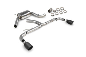 Scorpion cat-back udstødning til VW MK6 Golf GTI – resoneret, Daytona Ceramic, kit_top