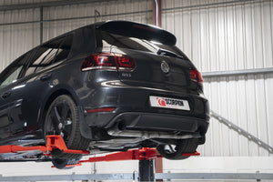 Scorpion cat-back udstødning til VW MK6 Golf GTI – resoneret, Daytona Ceramic, set fra siden