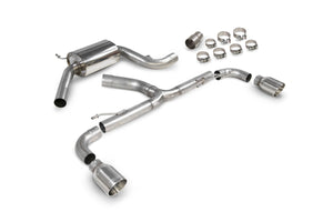 Scorpion cat-back udstødning til VW MK6 Golf GTI – resoneret, Daytona, kit_top