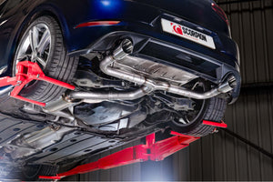 Scorpion cat-back udstødning til VW Golf MK7.5 1.5 TSI – resoneret, set fra siden