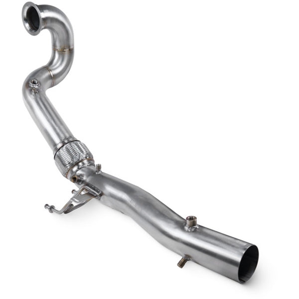 Scorpion de-cat downpipe til VW Golf MK7.5 GPF, set skråt bagfra