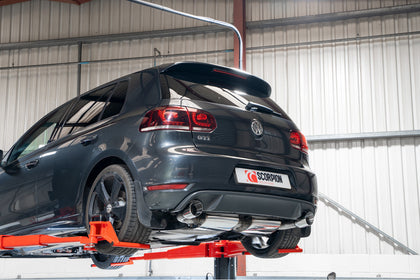 Scorpion cat-back udstødning til VW MK6 Golf GTI – ikke-resoneret, Daytona, set fra siden
