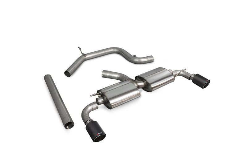 Scorpion cat-back udstødning til VW Scirocco R – ikke-resoneret, Ascari, kit_top